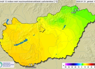 Megdőlt a napi melegrekord