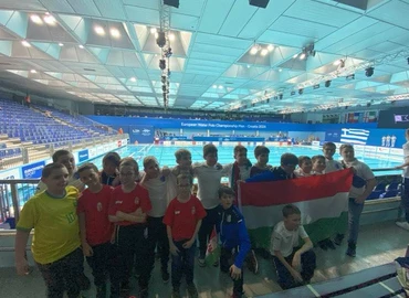 A kanizsai ifjú tehetségeknek is nagy élmény a vízilabda Eb