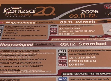 20. Kanizsai Bor- és Dödölle Fesztivál