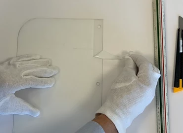 Egészségvédelmi pajzsot gyárt egy zalaegerszegi mérnökcég