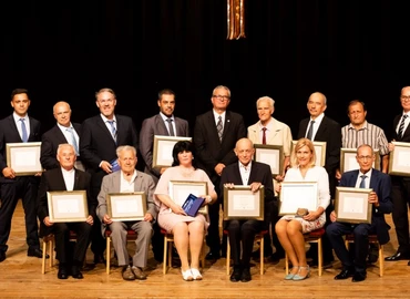 Ünnepi közgyűlés: Balázsovits Lajos és báró Wlassics Gyula Nagykanizsa díszpolgára   