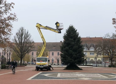 Feldíszítették a város karácsonyfáját