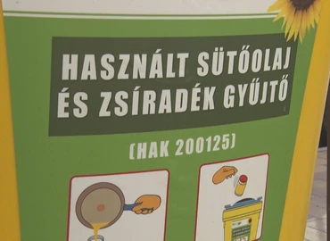 A használt olaj is leadható Tótszerdahelyen