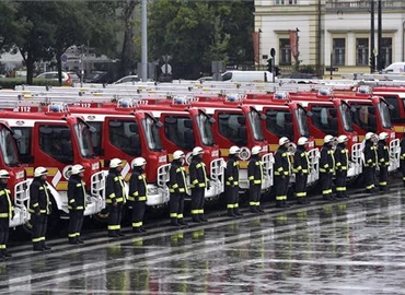 Új tűzoltóautókkal bővült a katasztrófavédelem gépjárműparkja