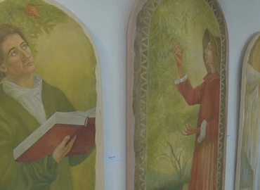Tusrajzok, akvarellek, szekkók díszítik szerdától a nagykanizsai református templom falait