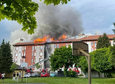 Elkezdték a társasháztűz miatti törmelék eltakarítását és a kárfelmérést Zalagerszegen