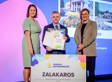 A Virágos Magyarország egyik fődíjasa lett Zalakaros